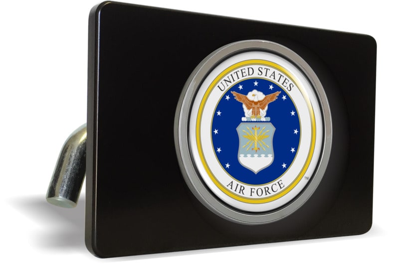 USAF - U.S. Air Force USAF - Tow Hitch Cover with Chrome Emblem